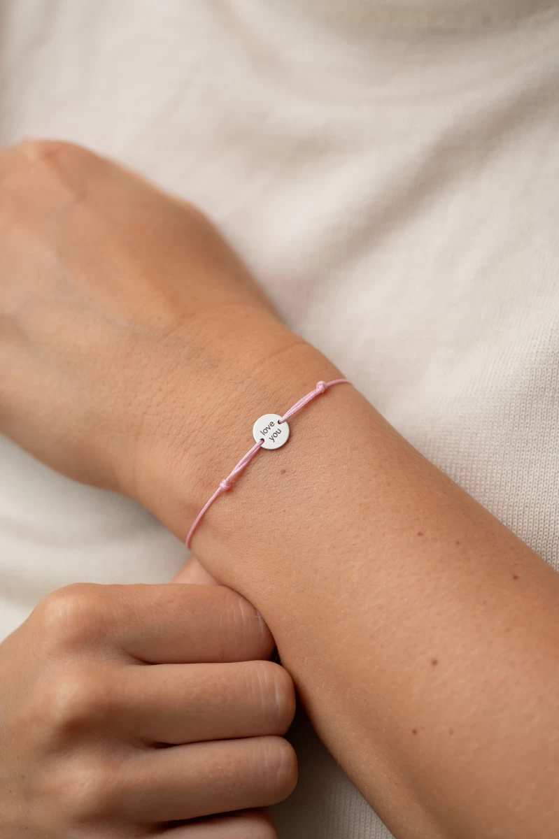 GRAV Love You Baby Ezüst 925 Fonalas Karkötő