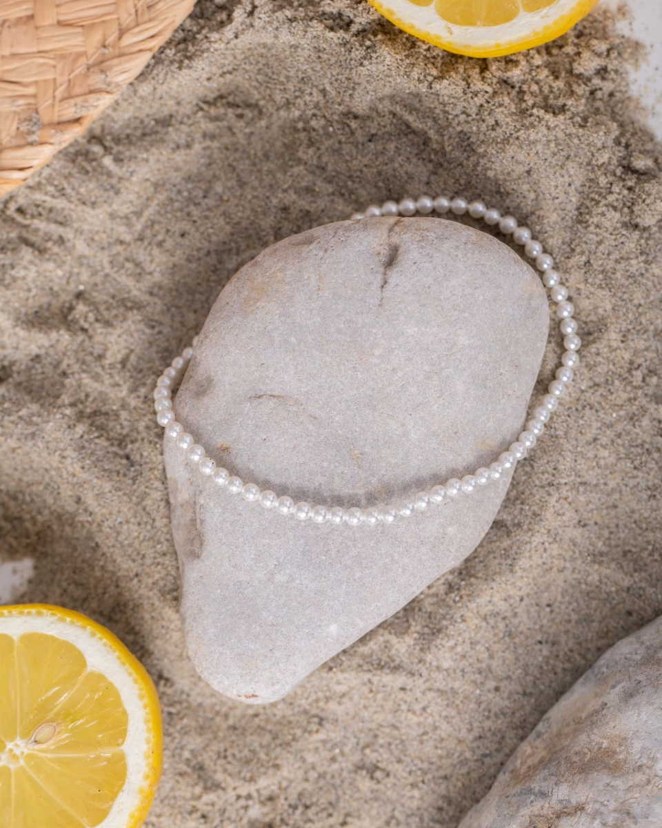 Grav White Ghost Pearl Ezüst 925 Bokalánc