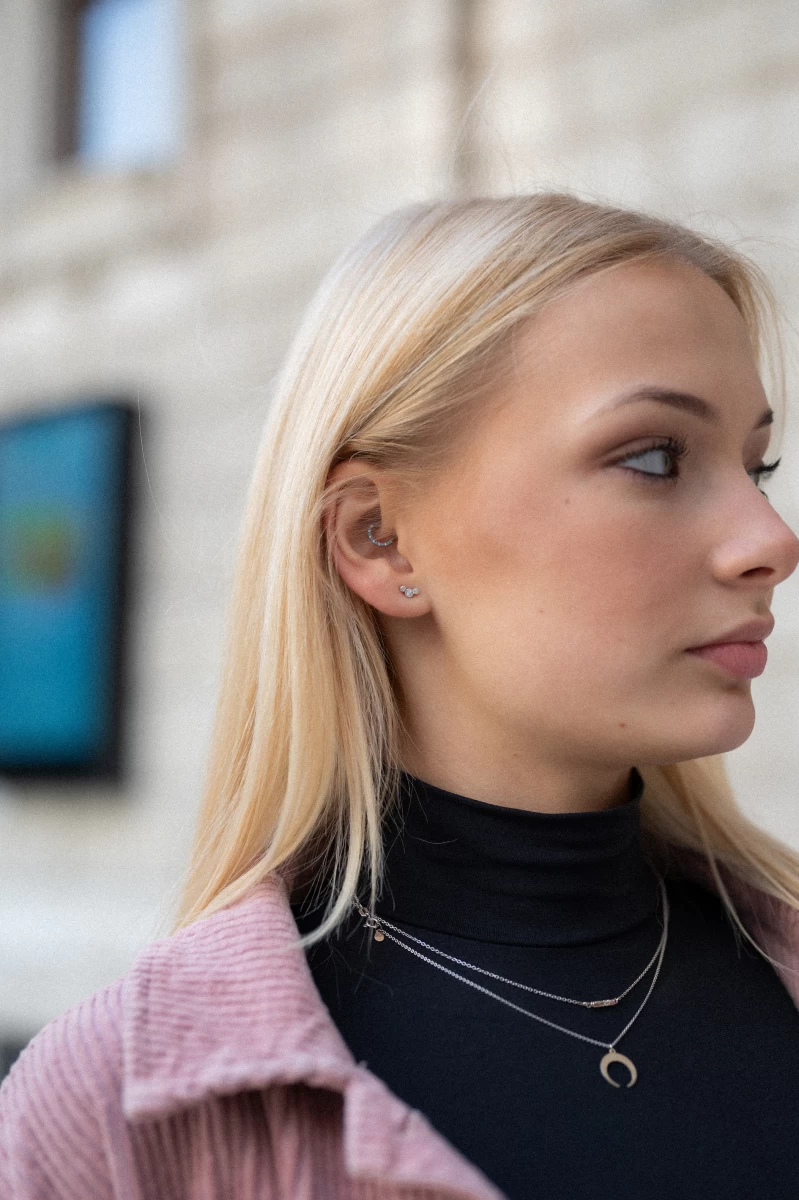 Grav Chloee Ezüst Fülbevaló