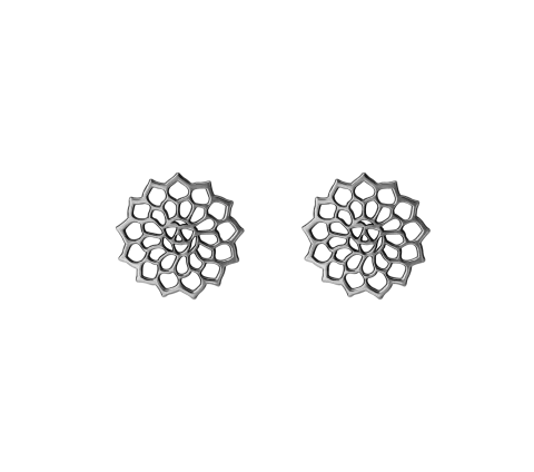 Grav Mandala Ezüst 925 Fülbevaló