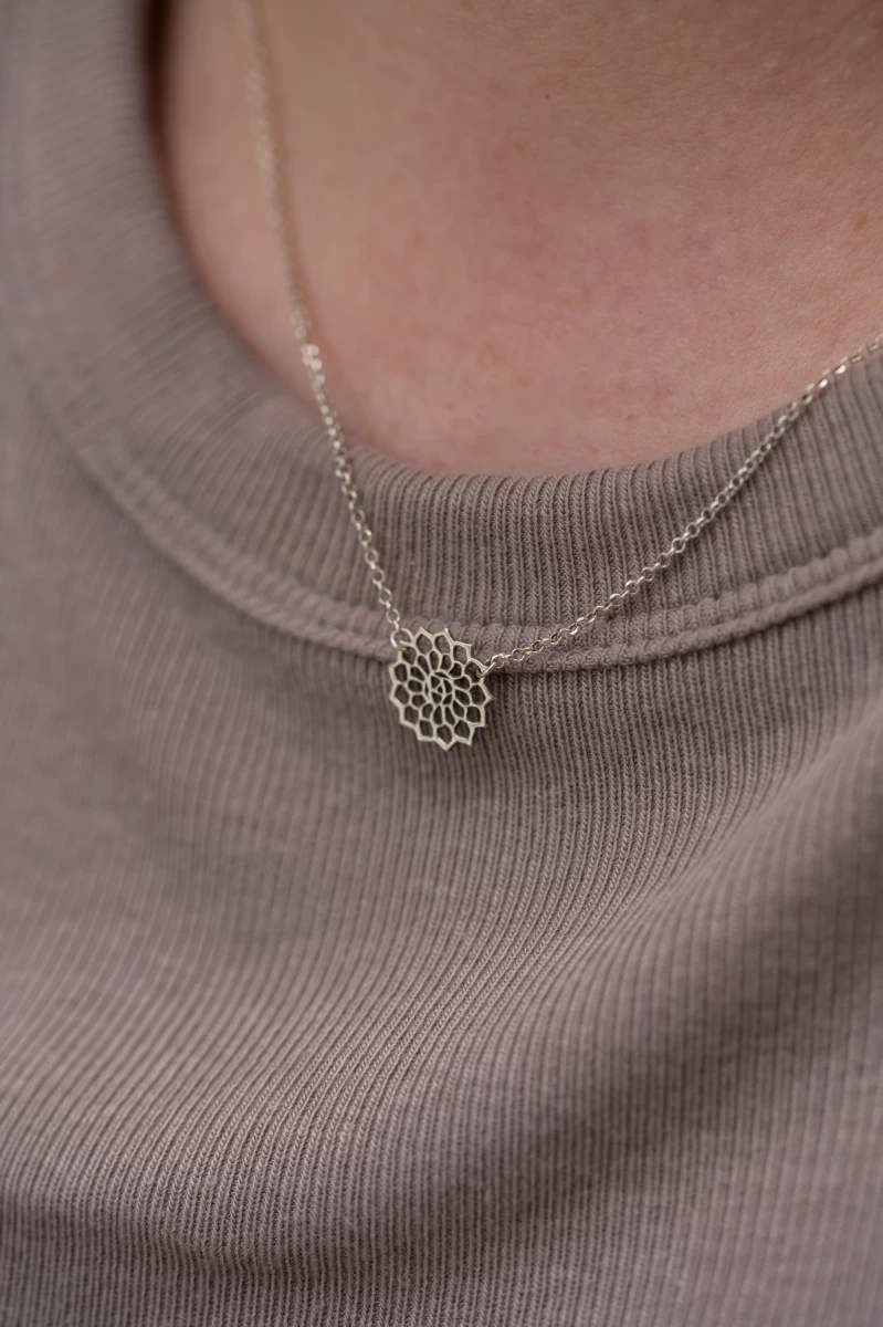 Mandala Ezüst Nyaklánc