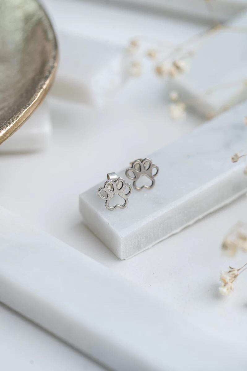 Kontúr Tappancs Vörös Arany 14K Fülbevaló