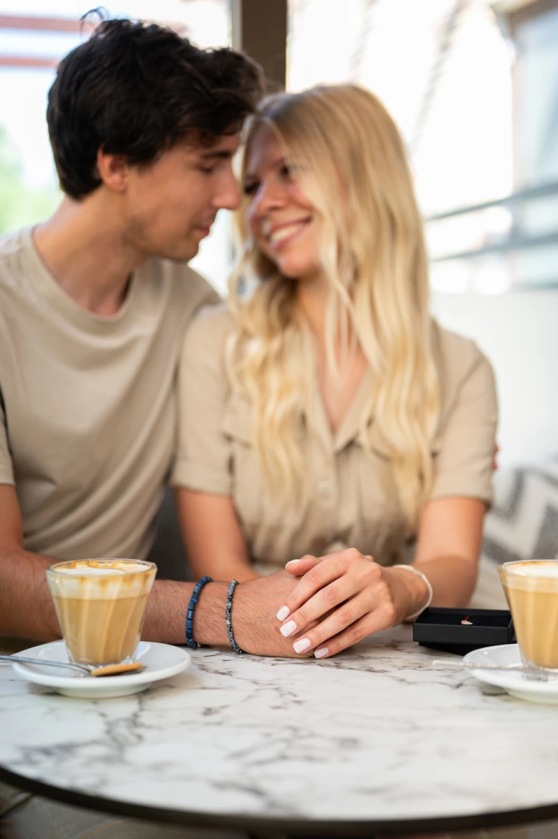 Hópehely Obszidián Ezüst 925 Karkötő