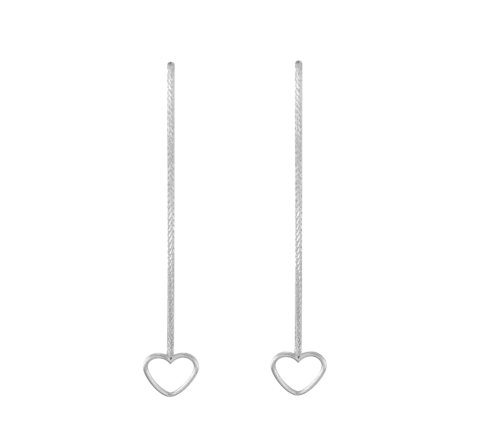 Grav Hearts  Ezüst 925 Fülbevaló