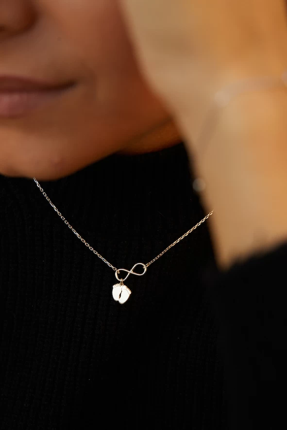 Grav Infinity Baby Feet Ezüst 925 Nyaklánc