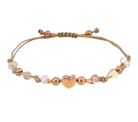 GRAV Macrame Candy Heart Ezüst 925 Bokalánc