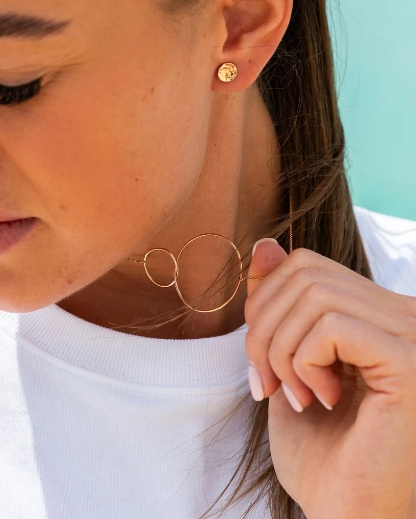 Grav Double Circle Ezüst 925 Nyaklánc