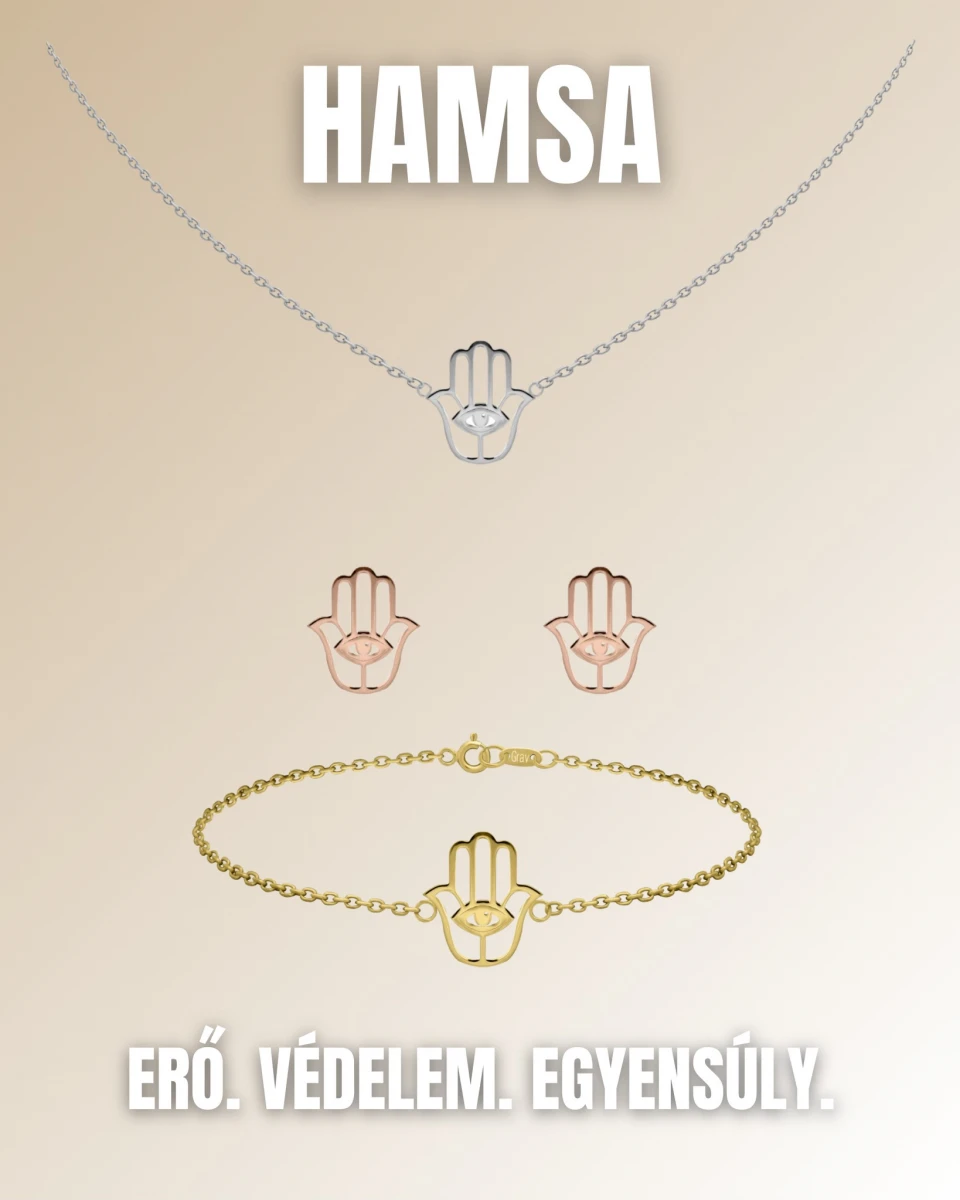 Grav Hamsa Ezüst 925 Fülbevaló