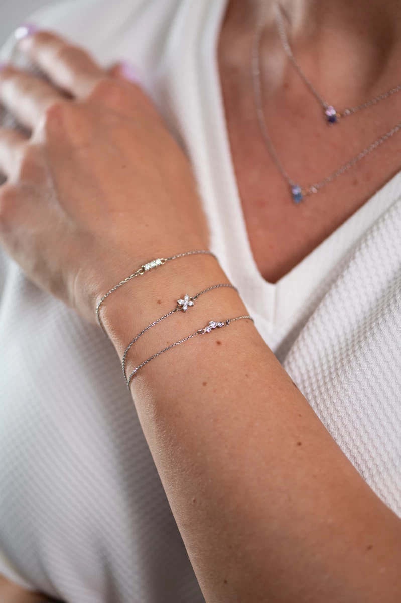 Grav Chloee 3 Curve Ezüst 925 Karkötő