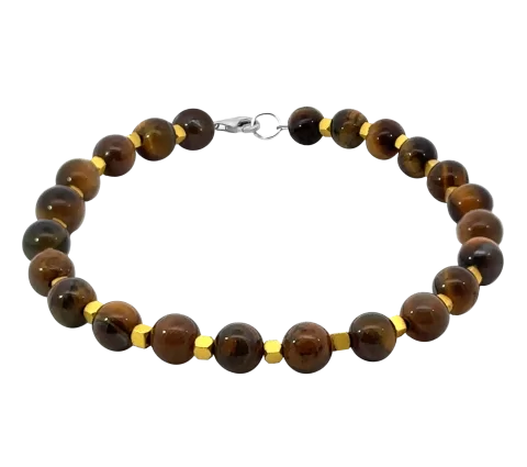 GRAV Tiger Flame Men Ásvány Karkötő