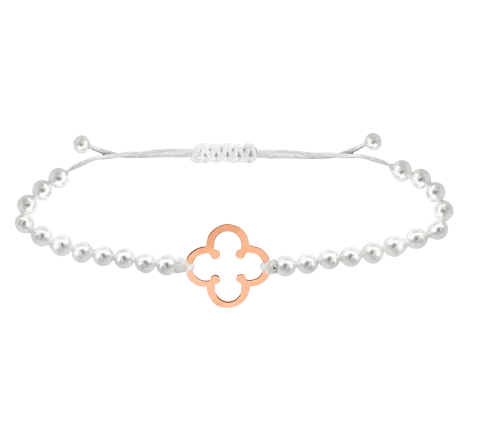 GRAV Luna Flower Vörös Arany 14K Karkötő