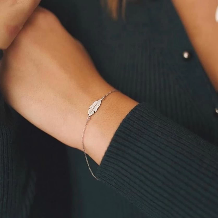 Grav Feather Ezüst 925 Karkötő