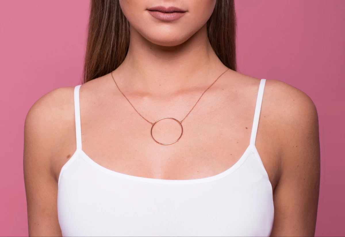 Grav Big Circle Arany 14K Nyaklánc