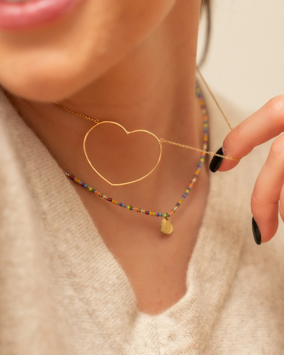 Grav Bigheart Arany 14K Nyaklánc