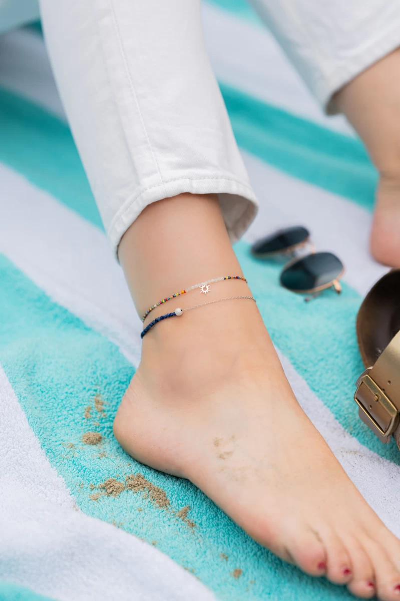 Lápisz Ásvány Lánccal Ezüst 925 Bokalánc