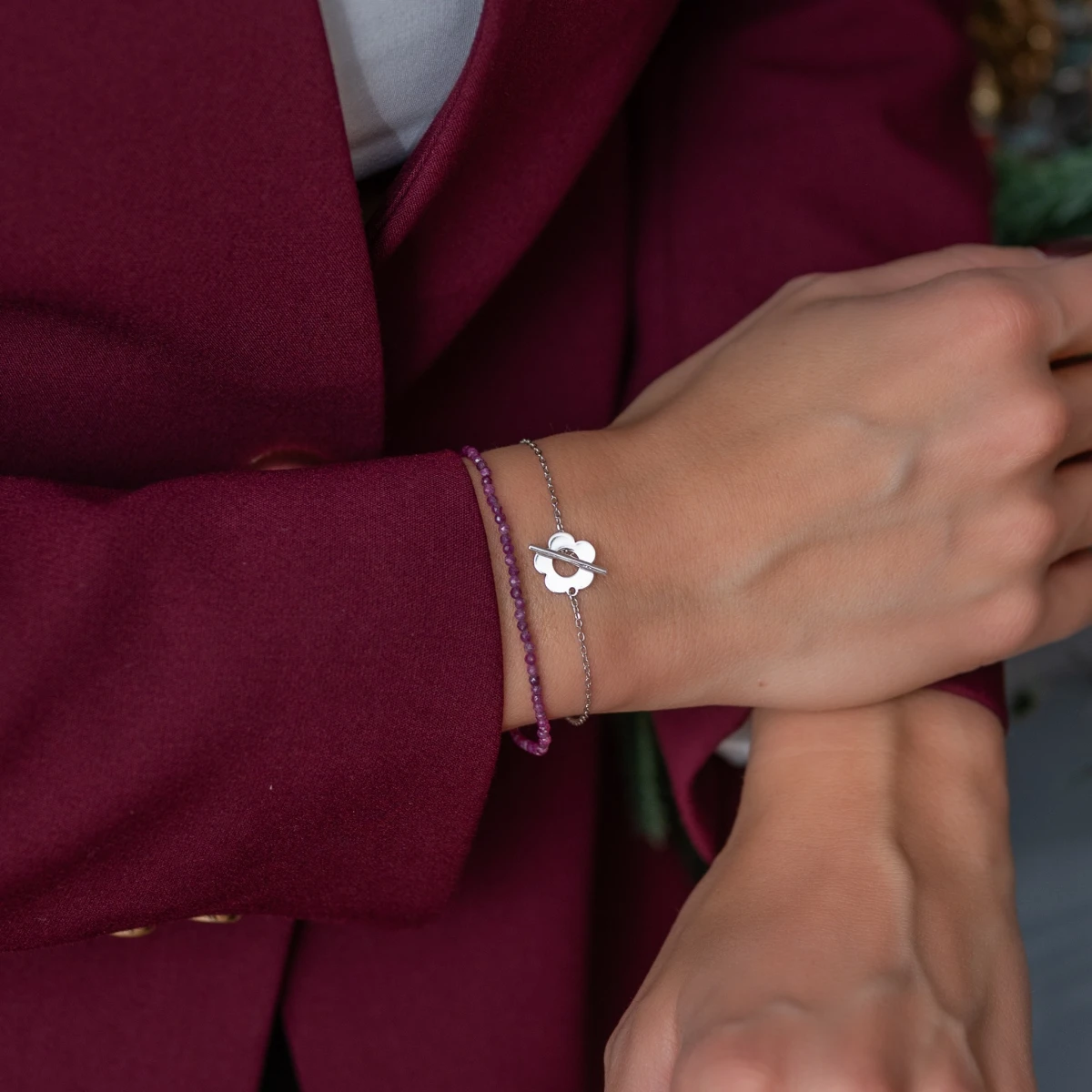 GRAV Rayfield Ruby Ezüst 925 Karkötő