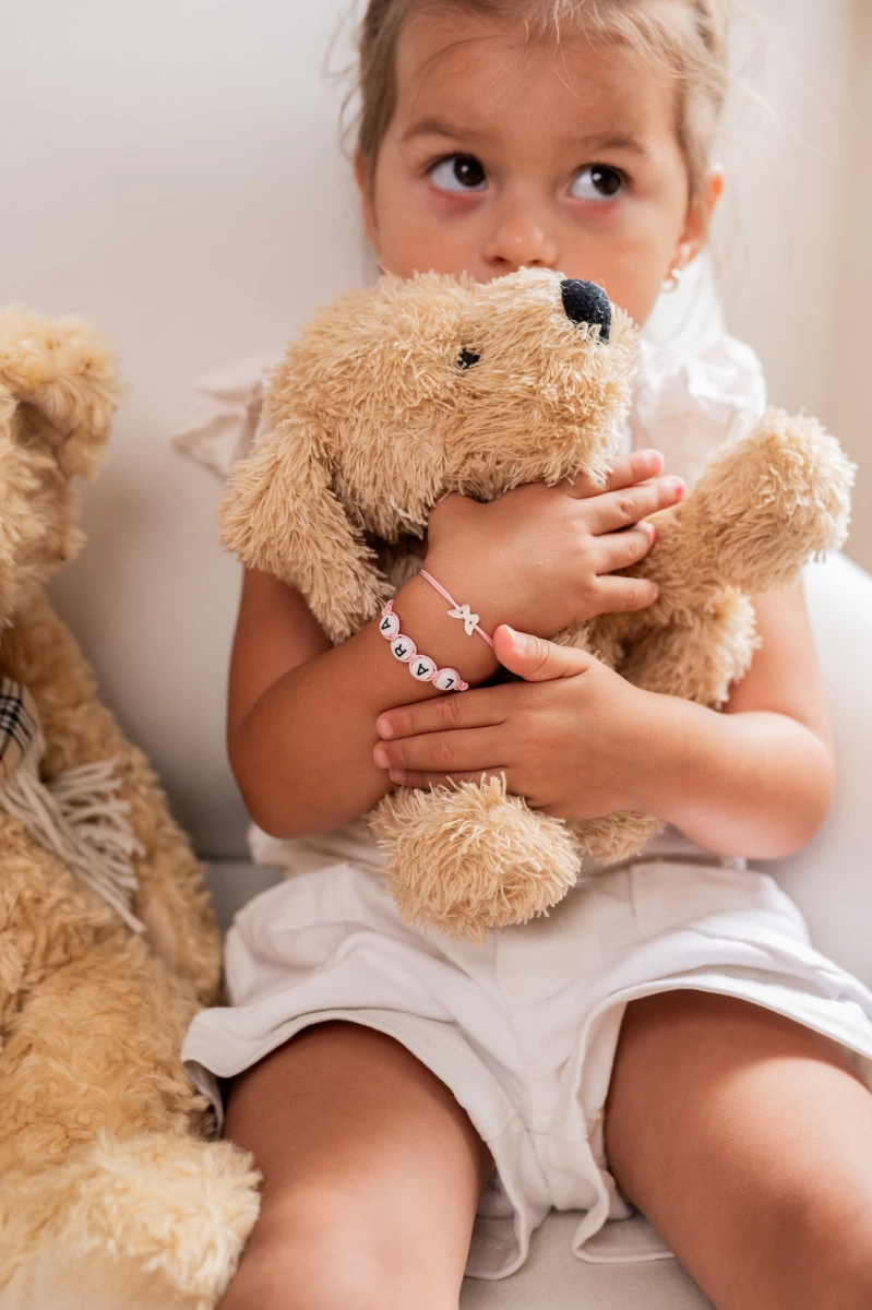 Lány Baby Betűs Ezüst 925 Fonalas Karkötő