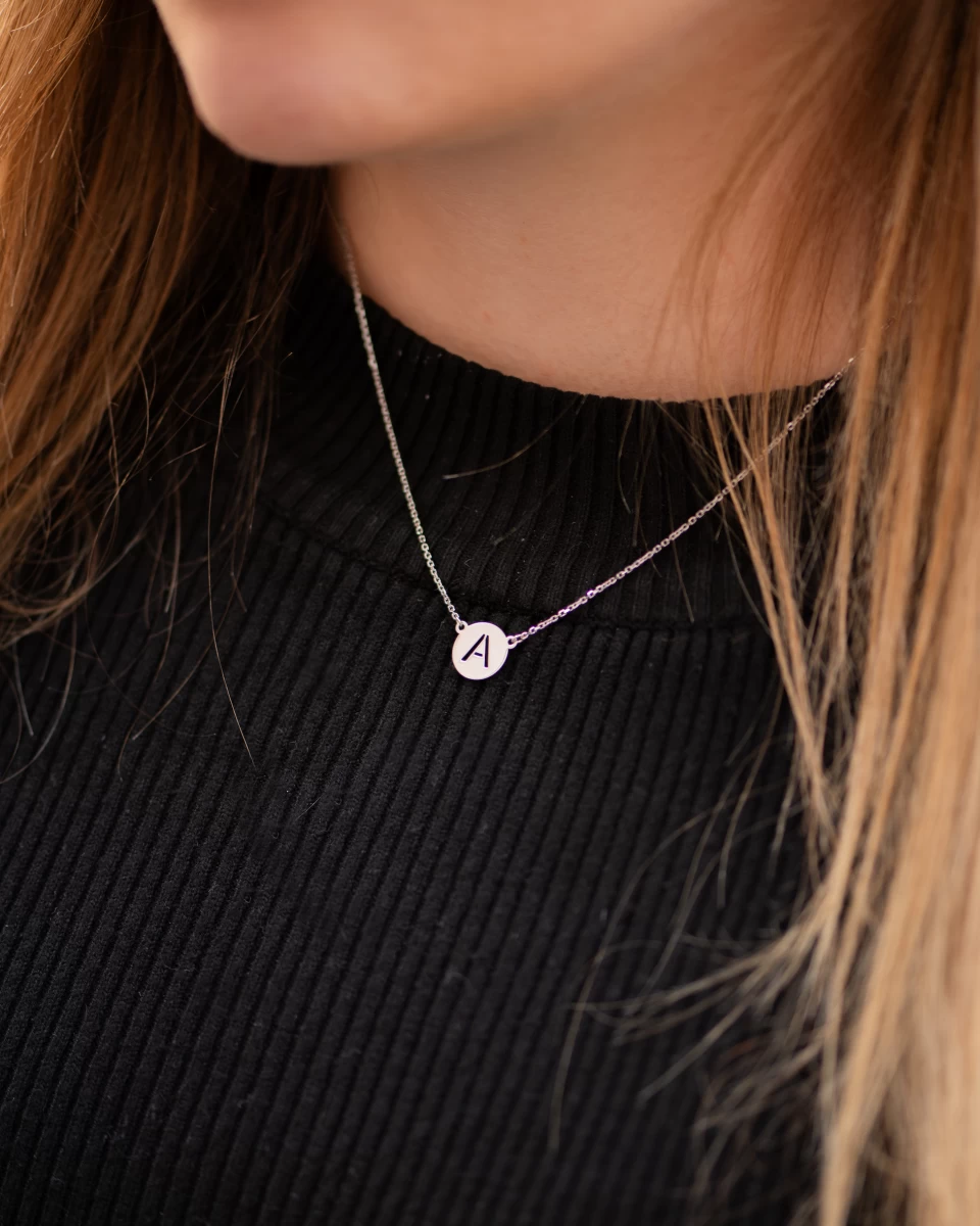 Körben Betű Ezüst 925 Nyaklánc