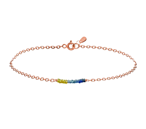 GRAV Rayfield Zafír Arany 14K Karkötő